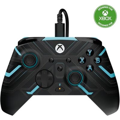 Turtle Beach Rematch Advanced Brillo Titan Steel Mando de juego con cable. Con licencia para Xbox con botones reemplazables, gatillos ultracortos y controles de Audio Turtle Beach Rematch Advanced Brillo Titan Steel Mando de juego con cable. Con licencia para Xbox con botones reemplazables, gatillos ultracortos y controles de Audio