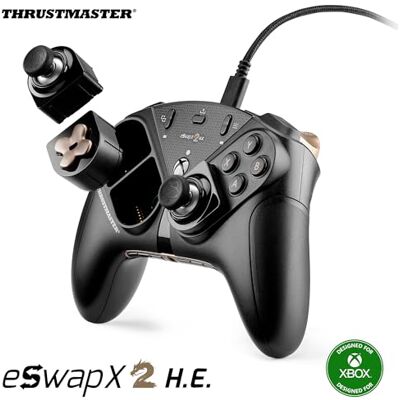 Thrustmaster ESWAP X2 H.E – Gamepad Modular para Juegos de E-sports con Mini-Sticks Anti-Deriva H.E.A.R.T. (Hall Effect) – Compatible con Xbox Series X S, Xbox One y PC Thrustmaster ESWAP X2 H.E – Gamepad Modular para Juegos de E-sports con Mini-Sticks Anti-Deriva H.E.A.R.T. (Hall Effect) – Compatible con Xbox Series X S, Xbox One y PC
