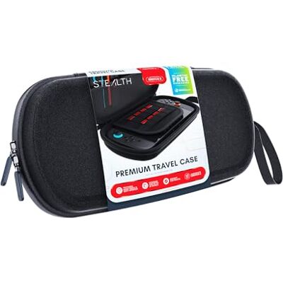STEALTH Funda Compatible con Nintendo Switch 2 Funda de Transporte con 12 Soportes para Tarjetas de Juego, Negro Ligero y Duradero STEALTH Funda Compatible con Nintendo Switch 2 Funda de Transporte con 12 Soportes para Tarjetas de Juego, Negro Ligero y Duradero