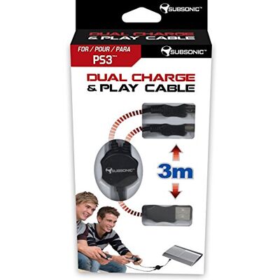 Subsonic Nobilis Estación Doble De Carga & Cable Play (PS3) Subsonic Nobilis Estación Doble De Carga & Cable Play (PS3)