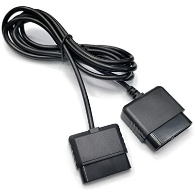 OSTENT Controller Dance Pad Wheel Gun Extension Cable Cord Compatible for Sony PS1/PS2 Console OSTENT Controller Dance Pad Wheel Gun Extension Cable Cord Compatible for Sony PS1/PS2 Console