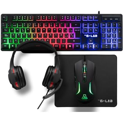 The G-Lab Combo Sulfur Pack 4 en 1 Teclado Gaming QWERTY con Ñ, Ratón Gamer 3600 dpi, Auriculares Gaming, Alfombrilla Antideslizante para Juegos – PC, PS4, PS5, Xbox Layout Espanol The G-Lab Combo Sulfur Pack 4 en 1 Teclado Gaming QWERTY con Ñ, Ratón Gamer 3600 dpi, Auriculares Gaming, Alfombrilla Antideslizante para Juegos – PC, PS4, PS5, Xbox Layout Espanol