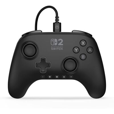 Power A Mando con cable PowerA Advantage para Nintendo Switch 2 Negro, con licencia oficial, efecto Hall, botones asignables, mando pro, Botón C, controles de audio integrados Power A Mando con cable PowerA Advantage para Nintendo Switch 2 Negro, con licencia oficial, efecto Hall, botones asignables, mando pro, Botón C, controles de audio integrados