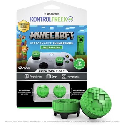KontrolFreek Minecraft Performance Thumbsticks® – Creeper Editon Xbox Series X S 2 thumbsticks de Altura Media KontrolFreek Minecraft Performance Thumbsticks® – Creeper Editon Xbox Series X S 2 thumbsticks de Altura Media