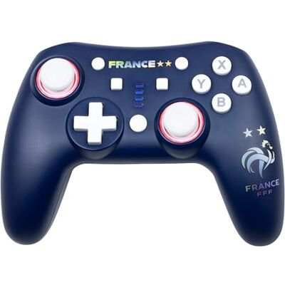 Konix FFF Mando inalámbrico Snow para Nintendo Switch y Switch 2 Autonomía 12 h Bluetooth 5.0 de 10 m Funciones Turbo y Auto Iluminación RGB Azul Konix FFF Mando inalámbrico Snow para Nintendo Switch y Switch 2 Autonomía 12 h Bluetooth 5.0 de 10 m Funciones Turbo y Auto Iluminación RGB Azul