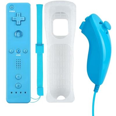 QUMOX Mando a distancia control remoto + Nunchuk para Wii/WII U QUMOX Mando a distancia control remoto + Nunchuk para Wii/WII U