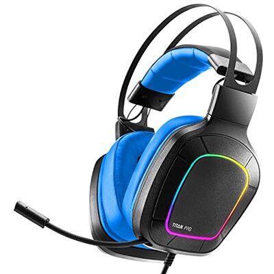 NITHO Titan Pro Auriculares Gaming Over-Ear – Controladores de 50 mm, Audio 7.1 para PC, Micrófono Abatible – Compatible PS4/PS5/Portátil – Azul NITHO Titan Pro Auriculares Gaming Over-Ear – Controladores de 50 mm, Audio 7.1 para PC, Micrófono Abatible – Compatible PS4/PS5/Portátil – Azul