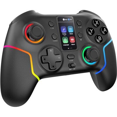 Mars Gaming MGP-V3, Gamepad Inalámbrico ARGB, Triple Conexión Bluetooth 5.0/2.4GPRO / Cable, Pantalla LCD a Color, Joysticks y Gatillos Hall Effect, Switch Switch 2 PC Android iOS 13.0+, Negro Mars Gaming MGP-V3, Gamepad Inalámbrico ARGB, Triple Conexión Bluetooth 5.0/2.4GPRO / Cable, Pantalla LCD a Color, Joysticks y Gatillos Hall Effect, Switch Switch 2 PC Android iOS 13.0+, Negro