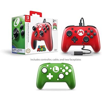 PDP Mando Pro Deluxe Faceoff Mario, Luigi Edition (Nintendo Switch) PDP Mando Pro Deluxe Faceoff Mario, Luigi Edition (Nintendo Switch)