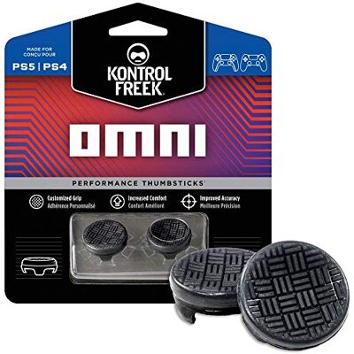 KontrolFreek Omni para mando de PlayStation 4 (PS4) y PlayStation 5 (PS5) Performance Thumbsticks 2 baja altura cóncavos Negro KontrolFreek Omni para mando de PlayStation 4 (PS4) y PlayStation 5 (PS5) Performance Thumbsticks 2 baja altura cóncavos Negro