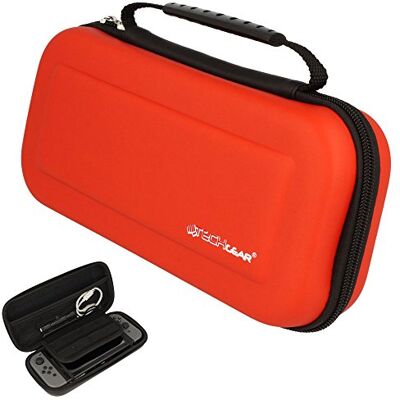 TECHGEAR Carcasa rígida para Nintendo Switch (Incluye Controladores, Tarjetas de Juego y Accesorios) TECHGEAR Carcasa rígida para Nintendo Switch (Incluye Controladores, Tarjetas de Juego y Accesorios)