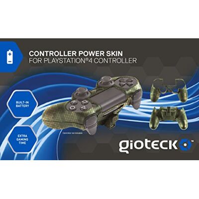 Gioteck Controller Power Skin, Batería Incorporada, Color Camo (PlayStation 4) Gioteck Controller Power Skin, Batería Incorporada, Color Camo (PlayStation 4)