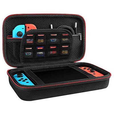 GEEKRIA Shield Estuche de Transporte Compatible conNintendo Switch/ConsolaOLED,Bolsa Protectora de Viaje conEspacio para Cable,Cargador,Accesorios y Ranura deAlmacenamiento para Tarjetas deJuego(Negro) GEEKRIA Shield Estuche de Transporte Compatible conNintendo Switch/ConsolaOLED,Bolsa Protectora de Viaje conEspacio para Cable,Cargador,Accesorios y Ranura deAlmacenamiento para Tarjetas deJuego(Negro)