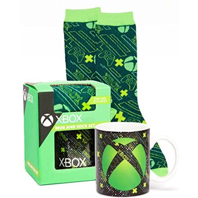 Xbox Taza y SOCKS One Size Gaming Controller 11oz Cup Game regalos Un tamaño Xbox Taza y SOCKS One Size Gaming Controller 11oz Cup Game regalos Un tamaño