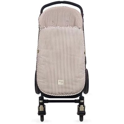 Walking Mum Saco silla entretiempo Praliné Vichy Rayas Moka Walking Mum Saco silla entretiempo Praliné Vichy Rayas Moka