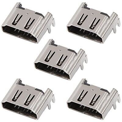 VBESTLIFE 5Pcs Conector de Interfaz del Puerto de HDMI para Base de 4 VBESTLIFE 5Pcs Conector de Interfaz del Puerto de HDMI para Base de 4