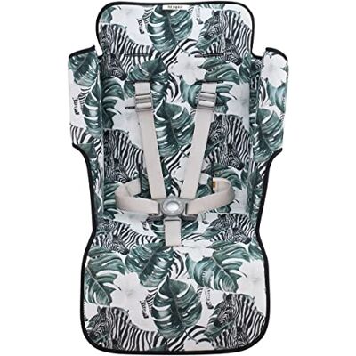 JYOKO KIDS Colchoneta para silla de paseo Compatible con Quest, Techno, Triumph, XT, 100% Algodón (Zebra) JYOKO KIDS Colchoneta para silla de paseo Compatible con Quest, Techno, Triumph, XT, 100% Algodón (Zebra)