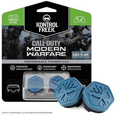 KontrolFreek Call of Duty Modern Warfare para Xbox One y Xbox Series X/S Performance Thumbsticks 2 Alturas medias, convexo Azul/Negro. KontrolFreek Call of Duty Modern Warfare para Xbox One y Xbox Series X/S Performance Thumbsticks 2 Alturas medias, convexo Azul/Negro.