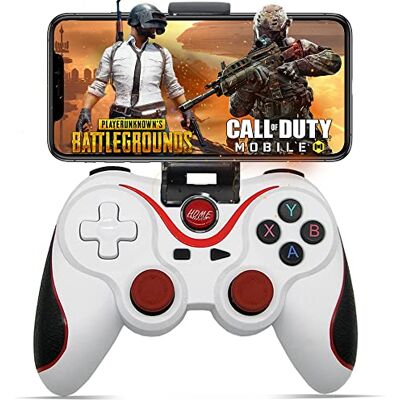 Megadream Android Game Controller, PUBG Mobile Game Controller, Wireless Key Mapping Gamepad Joystick for PUBG & Fotnite & COD, Compatible for Samsung Galaxy LG HTC Other Phone Tablet Megadream Android Game Controller, PUBG Mobile Game Controller, Wireless Key Mapping Gamepad Joystick for PUBG & Fotnite & COD, Compatible for Samsung Galaxy LG HTC Other Phone Tablet