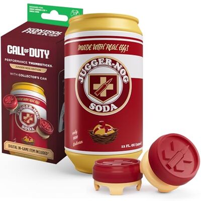 KontrolFreek ® Jugger-Nog Performance Thumbsticks® Lata metálica de colección Jugger-Nog Xbox One & Xbox Series X Controller Rojo y Crema KontrolFreek ® Jugger-Nog Performance Thumbsticks® Lata metálica de colección Jugger-Nog Xbox One & Xbox Series X Controller Rojo y Crema