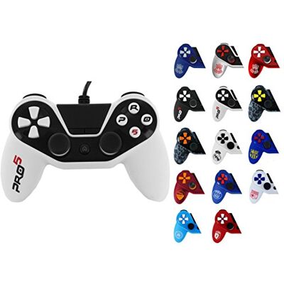 Subsonic MandoPro5 Controller Black & White para PS4- Blanco Subsonic MandoPro5 Controller Black & White para PS4- Blanco