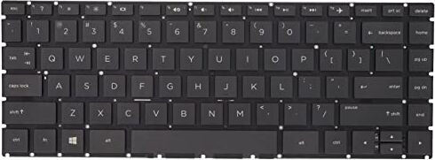 Heayzoki Teclas de Repuesto para Teclado, Letras de Repuesto para Teclado, 5 Millones de Pulsaciones, 84 Teclas, Suministros Informáticos para Teclado HP, W125 para Q186 Q189 C121 14T-Ba 14M-Ba