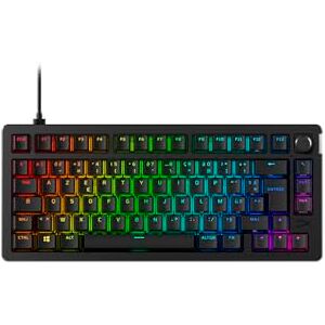 HyperX Alloy Rise Teclado mecánico para Juegos Intercambiable en Caliente, PC, Sensor de luz Ambiental, montado en Junta, interruptores lineales HyperX Alloy Rise Teclado mecánico para Juegos Intercambiable en Caliente, PC, Sensor de luz Ambiental, montado en Junta, interruptores lineales