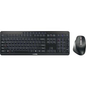 Cherry Stream Desktop Ultimate, Conjunto de Teclado y Ratón Inalámbricos Multidispositivos, Distribución US (QWERTY), Ratón Ergonómico para Diestros, Negro Cherry Stream Desktop Ultimate, Conjunto de Teclado y Ratón Inalámbricos Multidispositivos, Distribución US (QWERTY), Ratón Ergonómico para Diestros, Negro