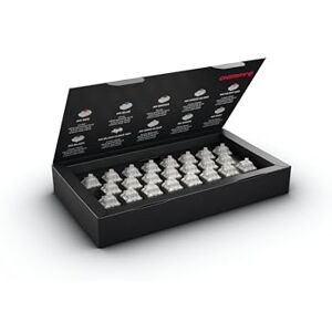 Cherry MX RGB Ergo Clear Switch Kit, 23 interruptores mecánicos para Teclado DIY, Hot Swap o Gaming, Switch táctil sin Clic, preciso, Robusto y perceptible Cherry MX RGB Ergo Clear Switch Kit, 23 interruptores mecánicos para Teclado DIY, Hot Swap o Gaming, Switch táctil sin Clic, preciso, Robusto y perceptible