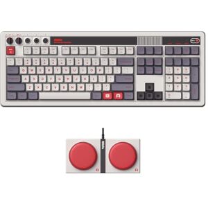 8Bitdo Retro 108 Mechanical Keyboard with 108 Keys and Integrated Numpad, Bluetooth/2.4G/USB-C Hot Swappable Wireless Gaming Keyboard for Windows and Android N Edition QWERTY ANSI US Layout 8Bitdo Retro 108 Mechanical Keyboard with 108 Keys and Integrated Numpad, Bluetooth/2.4G/USB-C Hot Swappable Wireless Gaming Keyboard for Windows and Android N Edition QWERTY ANSI US Layout