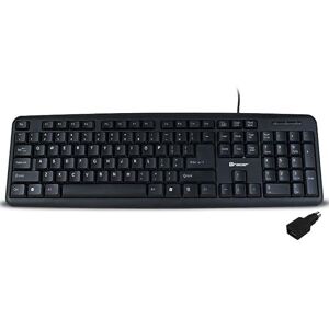 Tracer Maverick Black USB + PS2 Adapter Teclado USB y Adaptador PS2 de Membrana 104 Teclas, Cable 1,4 Metros Tracer Maverick Black USB + PS2 Adapter Teclado USB y Adaptador PS2 de Membrana 104 Teclas, Cable 1,4 Metros