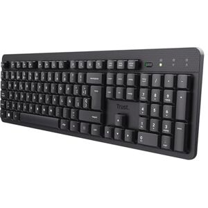 Trust ODY II Teclado Inalámbrico Silencioso QWERTY Español, Teclas de Perfil Bajo, Resistente a los Vertidos, Microrreceptor USB 2.4GHz, Wireless Keyboard para Windows Mac PC Ordenador Portátil Trust ODY II Teclado Inalámbrico Silencioso QWERTY Español, Teclas de Perfil Bajo, Resistente a los Vertidos, Microrreceptor USB 2.4GHz, Wireless Keyboard para Windows Mac PC Ordenador Portátil
