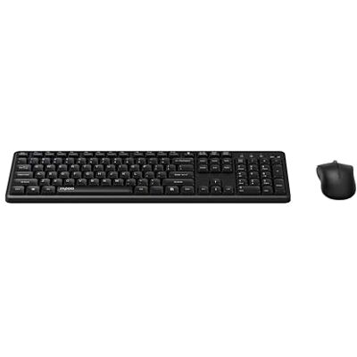 Rapoo I Teclado y Ratón inalámbrico QWERTY Español, Negro 8150M, Silencioso, 1300 PPP, 2,4 GHz, Pilas Rapoo I Teclado y Ratón inalámbrico QWERTY Español, Negro 8150M, Silencioso, 1300 PPP, 2,4 GHz, Pilas