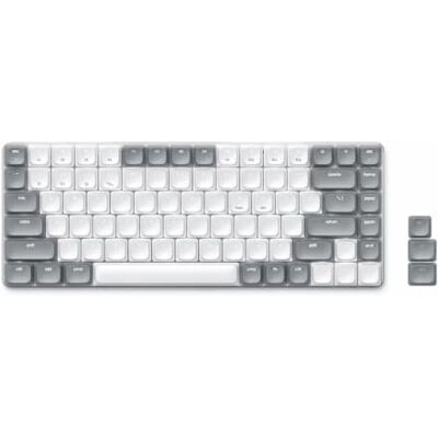 SATECHI Teclado Mecánico 75% SM1 QWERTY US, Recargable, Gris-Blanco SATECHI Teclado Mecánico 75% SM1 QWERTY US, Recargable, Gris-Blanco