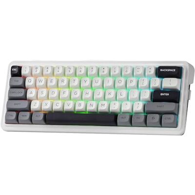 Redragon K722 Pro Teclado Gaming RGB Gasket 60% Inalámbrico Hot Swap Base Free-Mod Compacto Mecánico 5 Capas Amortiguación Ruido Tapas Teclas Redondas PBT US Layout Redragon K722 Pro Teclado Gaming RGB Gasket 60% Inalámbrico Hot Swap Base Free-Mod Compacto Mecánico 5 Capas Amortiguación Ruido Tapas Teclas Redondas PBT US Layout