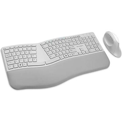 Kensington Pro Fit Teclado y ratón inalámbricos ergonómicos, Color Gris (K75407US) Kensington Pro Fit Teclado y ratón inalámbricos ergonómicos, Color Gris (K75407US)