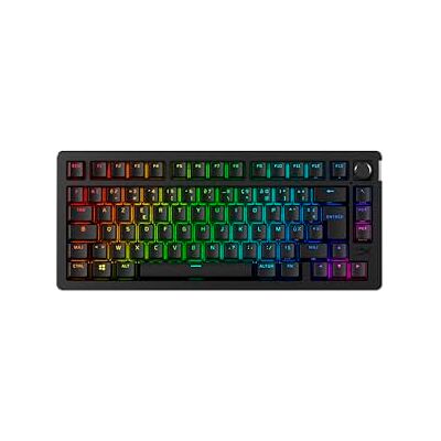 HyperX Alloy Rise 75 Wireless Teclado mecánico 75% Intercambiable en Caliente, PC, retroiluminación de hasta 80 Horas, Doble inalámbrico de 2,4 GHz y Bluetooth HyperX Alloy Rise 75 Wireless Teclado mecánico 75% Intercambiable en Caliente, PC, retroiluminación de hasta 80 Horas, Doble inalámbrico de 2,4 GHz y Bluetooth