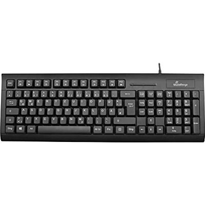 MediaRange Cable de teclado QWERTZ (DE/AT) mt tarjetas de chipTerminal Teclado numérico teclas multimedia/función QWERTZ/QWERTY Layout MediaRange Cable de teclado QWERTZ (DE/AT) mt tarjetas de chipTerminal Teclado numérico teclas multimedia/función QWERTZ/QWERTY Layout