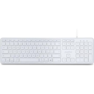 Perixx PERIBOARD-210C IT Teclado USB-C con Cable de tamaño Completo con Teclas de Tijera silenciosas Compatible con Mac Blanco Layout Italiano Perixx PERIBOARD-210C IT Teclado USB-C con Cable de tamaño Completo con Teclas de Tijera silenciosas Compatible con Mac Blanco Layout Italiano