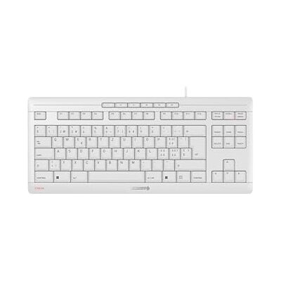 Cherry STREAM KEYBOARD TKL, Teclado con Cable sin Teclado Numérico, Distribución de Teclado Suizo (QWERTZ), Teclas Silenciosas, Experiencia de Tecleo Única, Blanco/Gris Cherry STREAM KEYBOARD TKL, Teclado con Cable sin Teclado Numérico, Distribución de Teclado Suizo (QWERTZ), Teclas Silenciosas, Experiencia de Tecleo Única, Blanco/Gris