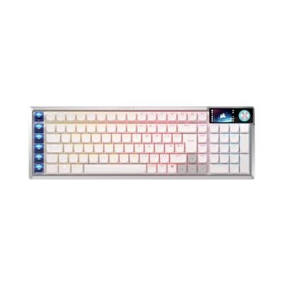 Corsair Teclado RGB óptico-mecánico de Perfil bajo INALÁMBRICO DE Vanguard Air 99 QWERTY UK, diseño del 99%, interruptores OPX, hipersonlación de 8000Hz, integración de Stream Deck, Flashtap SOCD Corsair Teclado RGB óptico-mecánico de Perfil bajo INALÁMBRICO DE Vanguard Air 99 QWERTY UK, diseño del 99%, interruptores OPX, hipersonlación de 8000Hz, integración de Stream Deck, Flashtap SOCD