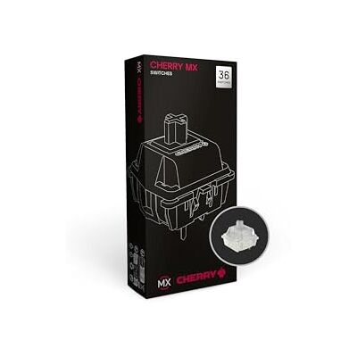 Cherry MX2A RGB Ergo Clear Switch Kit, 36 Interruptores Mecánicos para Teclado DIY, Hot Swap o Gaming, Interruptor Táctil sin Clic, Suave y Perceptible Cherry MX2A RGB Ergo Clear Switch Kit, 36 Interruptores Mecánicos para Teclado DIY, Hot Swap o Gaming, Interruptor Táctil sin Clic, Suave y Perceptible