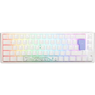Ducky Channel One3 Pure Bianco SF RGB Speed Silver Cherry MX Switch Keyboard Diseño del Reino Unido Ducky Channel One3 Pure Bianco SF RGB Speed Silver Cherry MX Switch Keyboard Diseño del Reino Unido
