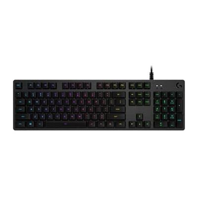 Logitech 512 Teclado Gaming Mecánico, RGB LIGHTSYNC, Teclas retroiluminadas, GX-Táctil marrón, Aleación de Aluminio, Teclas F Personalizables, Paso de USB, Disposición QWERTY PT Carbón/Negro Logitech 512 Teclado Gaming Mecánico, RGB LIGHTSYNC, Teclas retroiluminadas, GX-Táctil marrón, Aleación de Aluminio, Teclas F Personalizables, Paso de USB, Disposición QWERTY PT Carbón/Negro