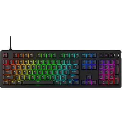 HyperX Alloy Rise Teclado gaming mecánico, switches Red, hot swap en caliente, Patas Ajustables, carcasa magnética intercambiable, Negro (QWERTY Español) HyperX Alloy Rise Teclado gaming mecánico, switches Red, hot swap en caliente, Patas Ajustables, carcasa magnética intercambiable, Negro (QWERTY Español)