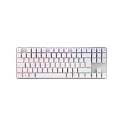 Cherry MX 8.2 TKL Wireless, Teclado Mecánico Inalámbrico de Gaming sin Teclado Numérico, Distribución Alemana (QWERTZ), con Maletín Metálico de Transporte, Switches MX Brown, Blanco Cherry MX 8.2 TKL Wireless, Teclado Mecánico Inalámbrico de Gaming sin Teclado Numérico, Distribución Alemana (QWERTZ), con Maletín Metálico de Transporte, Switches MX Brown, Blanco