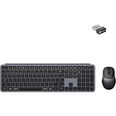 Keychron Combo de teclado y mouse inalámbricos B6 Pro, gris espacial Keychron Combo de teclado y mouse inalámbricos B6 Pro, gris espacial