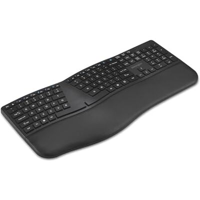 Kensington Pro Fit Ergo KB680 EQ Teclado inalámbrico, Bluetooth y conexión de 2.4 GHz, recargable, diseño ergonómico, teclado dividido (K72485NA) Kensington Pro Fit Ergo KB680 EQ Teclado inalámbrico, Bluetooth y conexión de 2.4 GHz, recargable, diseño ergonómico, teclado dividido (K72485NA)