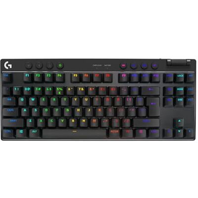 Logitech Pro X TKL Lightspeed, Teclado inalámbrico para Gaming Negro US INT'L Tactile Logitech Pro X TKL Lightspeed, Teclado inalámbrico para Gaming Negro US INT'L Tactile