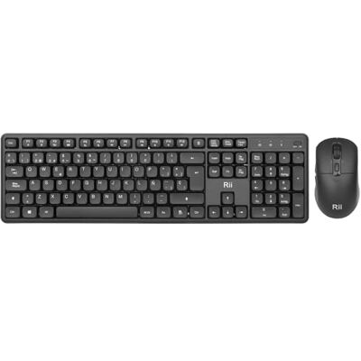 Rii RK209 Combo de Teclado y ratón Inalámbricos, Teclado y Ratón Silenciosos, con Receptor 2,4G(No Incluye Pilas) Rii RK209 Combo de Teclado y ratón Inalámbricos, Teclado y Ratón Silenciosos, con Receptor 2,4G(No Incluye Pilas)